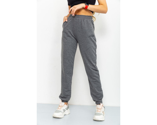 Спорт штаны женские демисезонные, цвет темно-серый, 206R001
