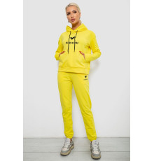 Спортивний костюм жіночий двонитка, колір жовтий, 214R1419-007
