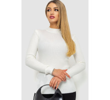 Кофта жіноча однотонна базова, колір молочний, 244R2032