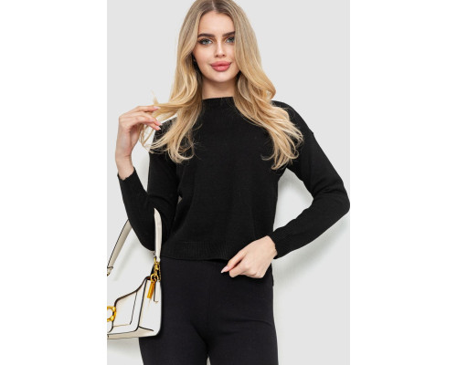 Светр жіночий, колір чорний, 244R2027