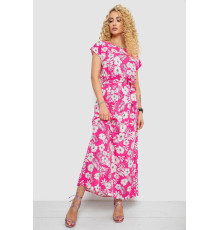 Сукня з принтом софт, колір рожево-білий, 214R0228-1 Сукня з принтом софт, колір рожево-білий, 214R0228-1