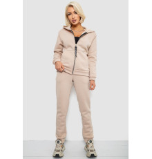 Спортивний костюм жіночий на флісі, колір бежевий, 257R86