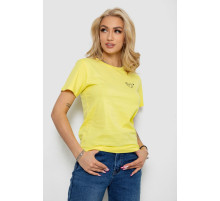Футболка женская с принтом, цвет желтый, 238R57800