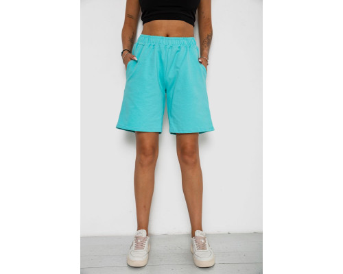 Шорти жіночі однотонні, колір блакитний, 238R57820