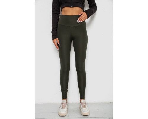 Лосины однотонные, цвет хаки, 238R57308