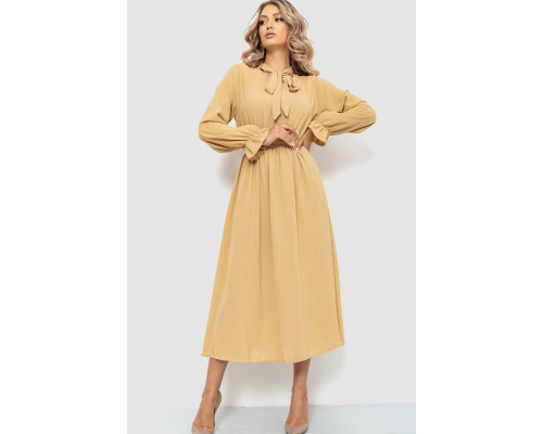 Платье нарядное, цвет бежевый, 204R601