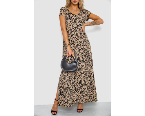 Платье жатка, цвет бежевый, 102R5262