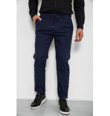 Штани чоловічі класичні однотонні, колір синій, 157RU02-006