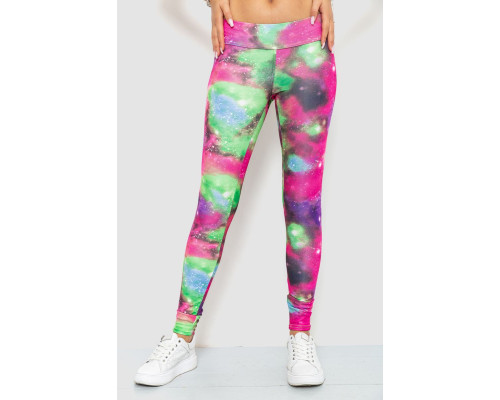 Лосины, цвет розово-салатовый, 172R3109-2