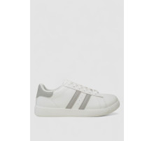 Кроссовки женские кожа, цвет бело-серый, 248RL2420-4