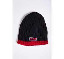 Чоловіча шапка, чорно-червоного кольору, 167R7785
