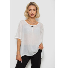 Блуза, колір молочний, 244RM202