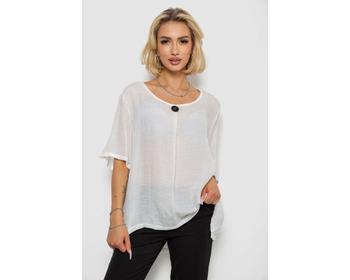 Блуза, цвет молочный, 244RM202