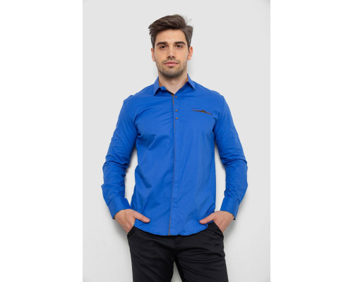 Сорочка чоловіча, колір електрик, 214R7004
