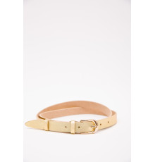 Жіночий ремінь з еко-шкіри, колір Золотистий, 196RL2010W22