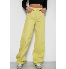 Джинси жіночі, колір жовтий, 250R1119
