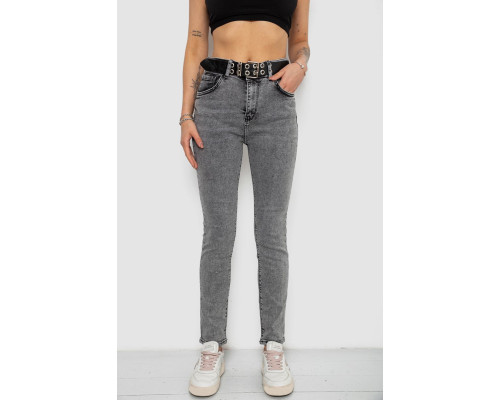 Джинсы женские Skinny Американки, цвет серый, 244R00970