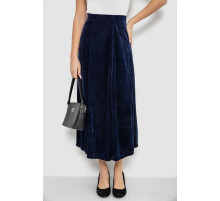 Юбка бархатная годе, цвет синий, 167R375