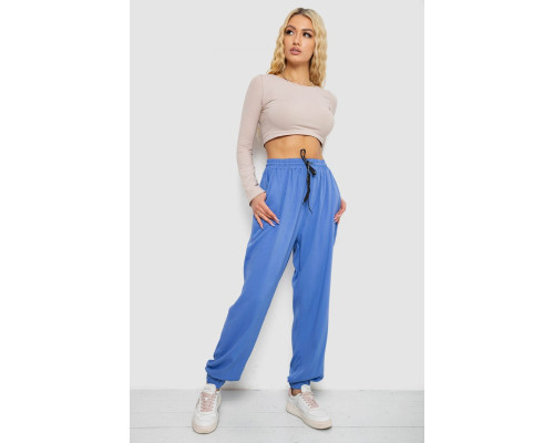 Штаны женские катоновые, цвет электрик, 244RLE-071