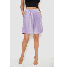 Шорти жіночі велюрові, колір світло-бузковий, 238R106 Шорти жіночі велюрові, колір світло-бузковий, 238R106