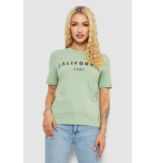 Футболка жіноча з принтом 241R130, колір оливковий, 241R131