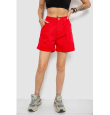 Шорти жіночі джинсові, колір червоний, 182R1664