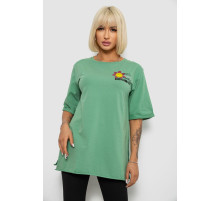 Футболка женская с принтом, цвет оливковый, 244R1031-5