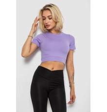 Футболка - топ жіноча в рубчик, колір бузковий, 238R58210