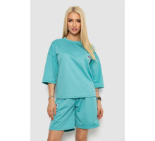 Костюм жіночий однотонний, колір оливковий, 238R116-1