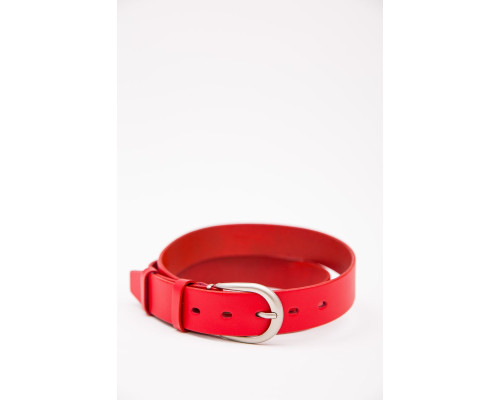 Ремень женский кожаный, цвет красный, 196RL35Y0W3