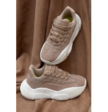 Кросівки жіночі, колір бежево-білий, 248RCX1250