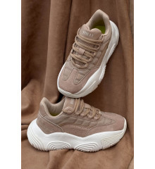 Кросівки жіночі, колір бежево-білий, 248RCX1250