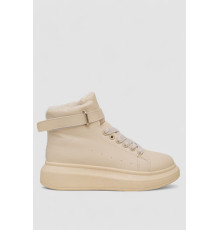 Черевики зимові жіночі на хутрі, колір бежевий, 248RA2251