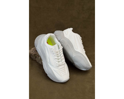 Кроссовки женские текстиль, цвет бело-серый, 248RCX1260