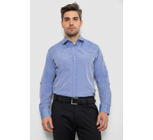 Сорочка чоловіча з довгим рукавом, колір джинс, 214R839