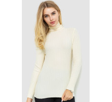 Гольф жіночий однотонний, колір кремовий, 204R043