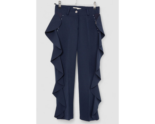 Брюки детские нарядные, цвет синий, 247R3824