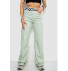 Джинси жіночі, колір м'ятний, 250R00146