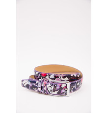 Ремінь жіночий лаковий, колір фіолетовий, 196R3010W9