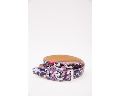 Ремінь жіночий лаковий, колір фіолетовий, 196R3010W9