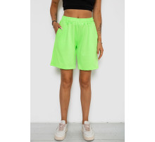 Шорти жіночі однотонні, колір салатовий, 238R57820