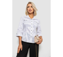 Рубашка классическая в полоску, цвет белый, 230R643-3