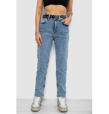 Джинси жіночі MOM стрейч, колір синій, 244R00549