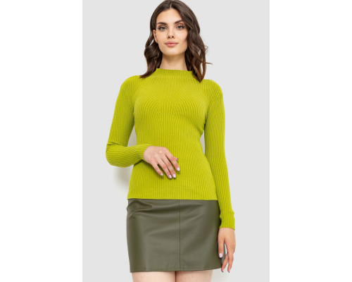 Гольф женский однотонный, цвет оливковый, 204R016