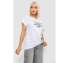 Футболка женская с принтом, цвет белый, 244R2004