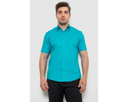 Сорочка чоловіча, колір бірюзовий, 214R7327