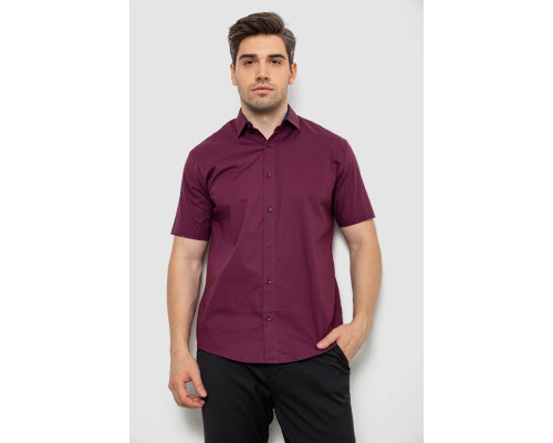 Рубашка мужская, цвет сливовый, 214R7327