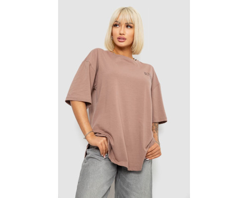 Футболка жіноча з принтом, колір мокко, 244R2017