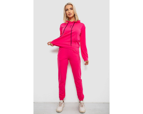 Спортивний костюм жіночий двонитка, колір рожевий, 214R1419-001