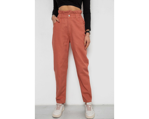 Джинсы женские, цвет терракотовый, 0R1573